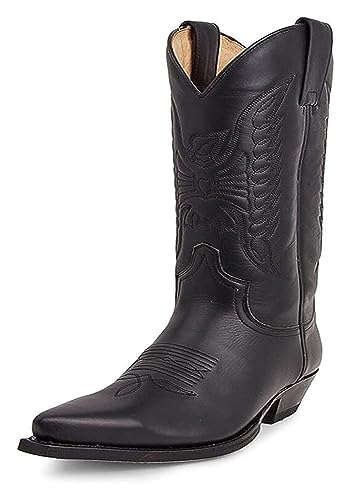 Men's Fashion Pointed Toe High Heel Embroidered Durable Western Work Cowboy Boots Fashion Men's Boots Men's Shoes