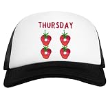 Die Sehr Hungrige Raupe Donnerstag Weiß Schwarz Unisex Baseball Cap White Black