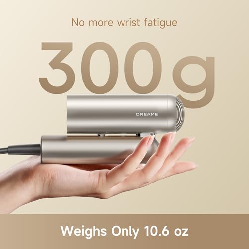 Image of Dreame Pocket Pro Hair Dryer, Dual Voltage Travel Blow Dryer with Diffuser, 1300W Professional HighSpeed Ionic Hair Blower, Fast Drying, Low Noise, Lightweight, No Heat Damage, Global Travel 120V /240V