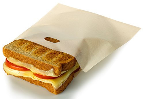 RL Treats Non Stick Reusable Toaster Bags for Sandwich and Grilling, Pack of