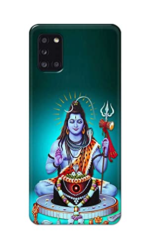 Image of Printed Hard Back Cover Case for Samsung Galaxy A31 Back Cover (Lord Shiva) -1803