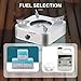 AIROKA Drawer Alcohol Stove, Rust-Resistant Wear Portable Alcohol Stove, High Combustion Efficiency, Suitable For Outdoor Camping Cooking Picnic (Metallic Gray (Single Furnace))