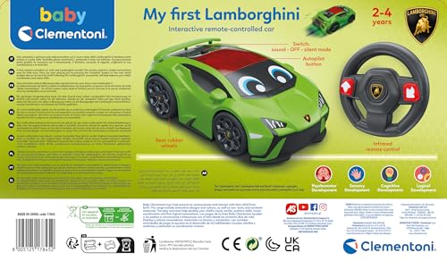 Clementoni 17845 Ma première Lamborghini RC Voiture Radiocommandée Télécommandée Effets Lumineux Voiture Enfant Jouet d'Éveil Éducatif Jeu Premier Âge Jouet Motricité Bébé - vue 4