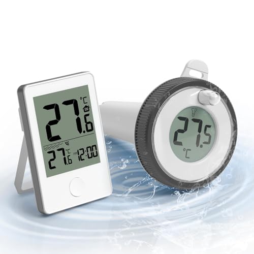 Abeden Pool-Thermometer, schwimmende leicht zu lesen mit Indoor-Temperatur...