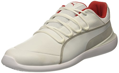 PUMA Puma Men's Scuderia Ferrari Evo Cat Sneaker, White White White, 10 M US