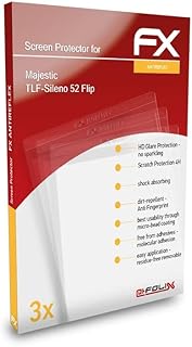atFoliX Screen Protector compatible with Majestic TLF-Sileno 52 Flip Screen Protection Film, anti-reflective and shock-absorbing FX Protector Film (3X)