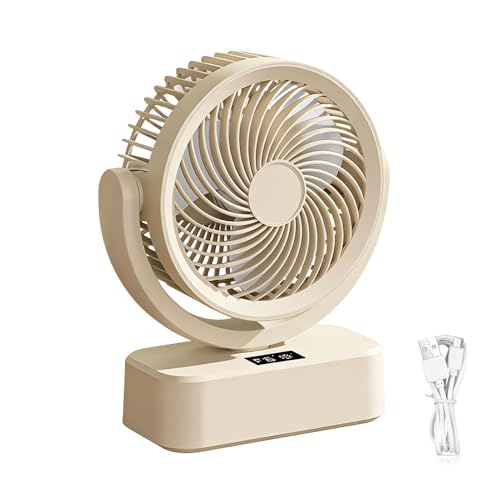 Genérico Ventilador de noche, Refrigeración Personal Silenciador Oscilante | Ventilador de pared y mesa pequeño | para hogar, salón, cocina, oficina, camping, viajes, exterior, hombres, mujeres,