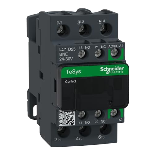 Contacteur 3P AC3 25A 440V commande basse tension 24V 48V AC DC
