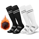 [Respirantes et Absorbantes de Sueur] Restez frais et sec grâce au design respirant et absorbant la transpiration de nos chaussettes de snowboard. Les fibres avancees permettent une circulation de l'air pour eviter la transpiration excessive et l'accumulation d'humidite. Cela aide a reguler la temperature et maintient vos pieds secs et confortables pendant les activites intenses. Dites adieu aux chaussettes humides et profitez de vos aventures hivernales en toute confiance.