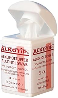 Alkotip 02512980 Alkoholtupfer in der Dispenserdose (155-er Pack)