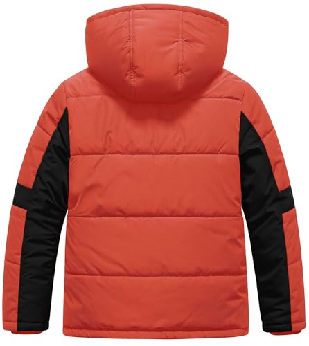 Pursky Boy's Warm Winter Coat Water Resistant Sherpa Outerwear Puffer Jackets With Removable Furry Hood2
