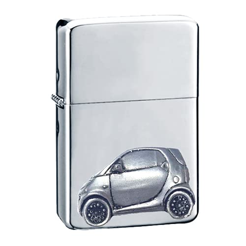 Briquet à essence coupe-vent rechargeable Smart Classic argent