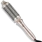 TYMO Thermal Brush - Hot Brush Hair Styler, Heated Round Brush 43mm, Blowout Brush with Flexi-Fit Tech for Hair Straightening and Curling 2 in 1, 3 Temps (160℃ 180℃ 200℃), Dual Voltage, Quick & Easy