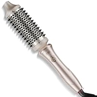 TYMO Thermal Brush - Hot Brush Hair Styler, Heated Round Brush 43mm, Blowout Brush with Flexi-Fit Tech for Hair Straightening and Curling 2 in 1, 3 Temps (160℃ 180℃ 200℃), Dual Voltage, Quick & Easy