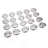Hemobllo 20stücke Edelstahl Lüftungsgitter Rund Belüftungsabdeckung Für Schrank Möbel Mit Maschen Für Küche Büro Und Versammlungsräume