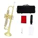 Student Brass Trumpet Brass Instrument B-flat Trumpet Gold And Silver Two-color Students Beginners Play Trumpet