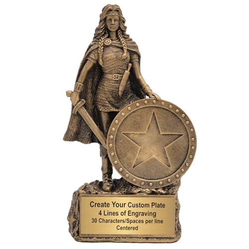 Decade Awards Personalized Female Champion Trophy - Custom Engraved Warrior