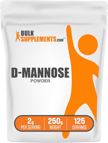 BulkSupplements.com D-Mannose Powder - D-Mannose Supplement for Urinary Tract Health - Unflavored & Gluten Free 2g per Serving 250g (8.8 oz) (Pack of 1)