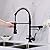 Avola Brass Kitchen Faucet with Drinking Water Faucet,3 in 1 Pull Down Sprayer Kitchen Faucet, Spring Faucet in Matte Black