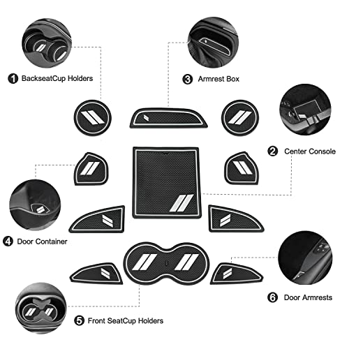 Insertos de portavasos para Dodge Challenger 2015-2020 miniatura 3