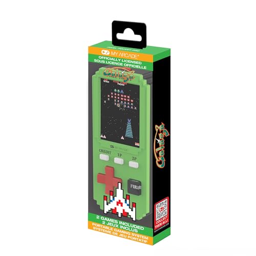 Image of My Arcade Galaga Pixel Pocket Pro: Galaga Video Game, Retro Gaming, Portable Keychain Arcade, Classic Arcades
