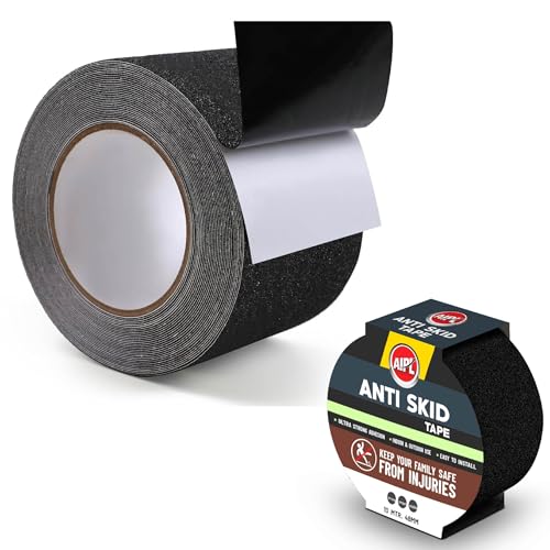 AIPL Premium Heavy Duty Strong Anti Skid Tape for Safety and Traction, Indoor or Outdoor, Stair and other Slippery Surfaces | Waterproof,Black- 48 MM X 32.80 Foot (B0D9NLVPM6) Amazon Price History, Amazon Price Tracker