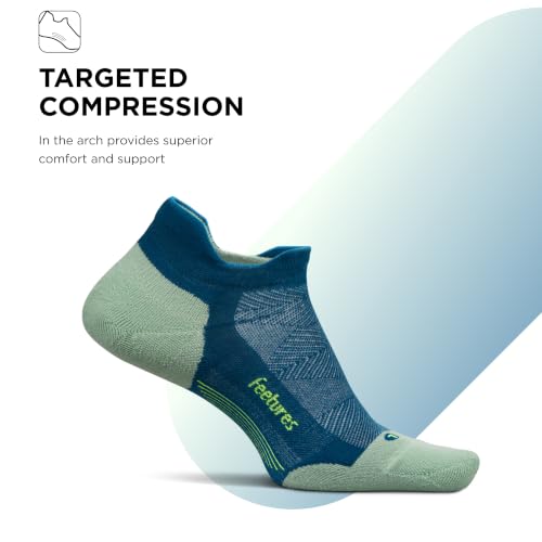 Image of Feetures Elite Max Cushion No Show Tab - Running Socks for Men & Women, Athletic Compression Socks, Moisture Wicking