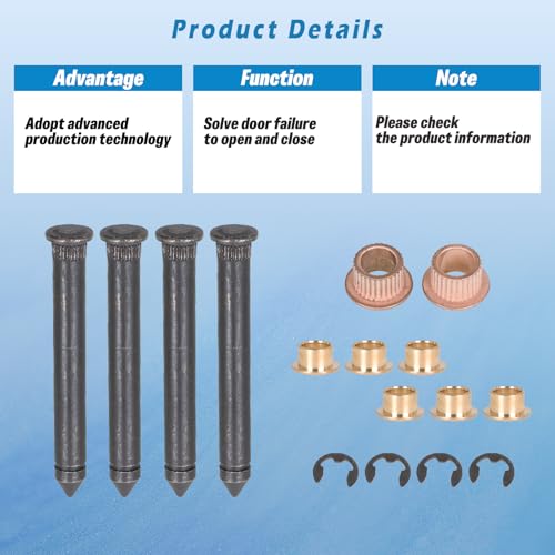 LABLT Door Hinge Repair Kit Replacement for Chevy Camaro Nova Pontiac Firebird 1968 1969 1970 1971 1972 1973 1974 1975 1976 1977 1978 1979 A00031 by LABLT - Image 2