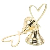 ULTECHNOVO 2 Stück Love Tischkartenclip Herz Kartenhalter Menüclip Herzförmiger Kartenhalter Platzkartenhalter Herzförmige Halter Schreibtisch Fotohalter Büro Memohalter