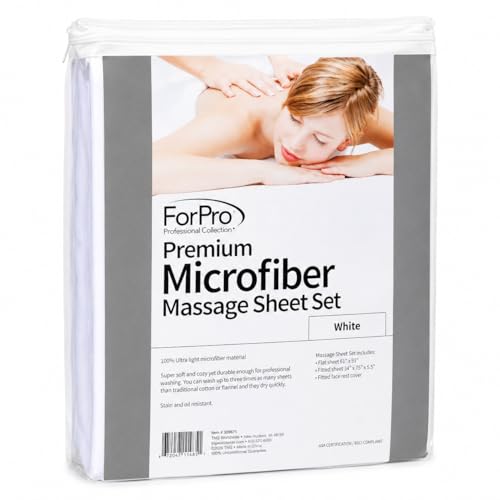 ForPro Premium Microfiber 3 Piece Sheet Set White by ForPro Professional Collection - Image 2