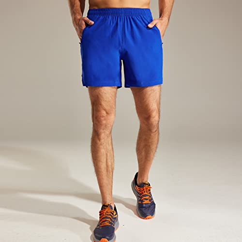 Image of MIER Men's Workout Running Shorts Lightweight Active 5 Inches Shorts with Pockets, Quick Dry, Breathable