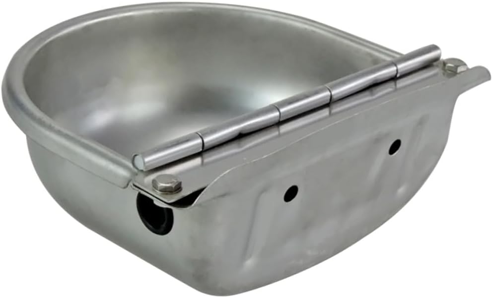 Stainless Steel Livestock Waterer Bowl Auto Water Supply for Farm Animals Horse Sheep Goat
