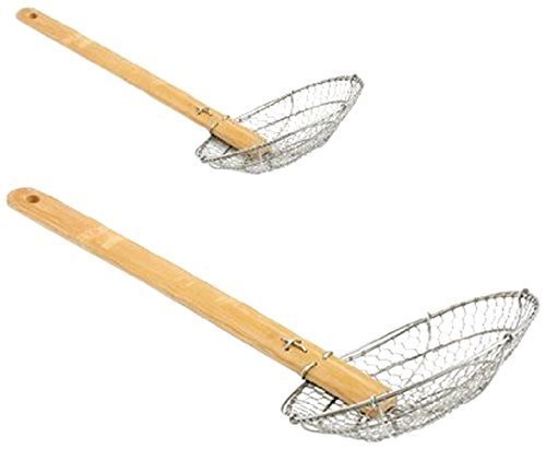 Comparison: Best Bamboo Spider Strainer 10 M.V. Trading SSK10 Stainless Steel Asian Spider Skimmer Strainer with Bamboo Handle, 10-Inches