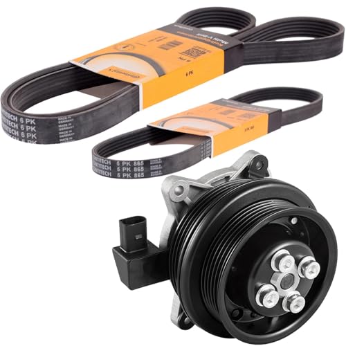 BandelOne enthält 2x Conti Keilriemen + Wasserpumpe Magnetkupplung Kompressor für 1.4 Tsi ab 140PS