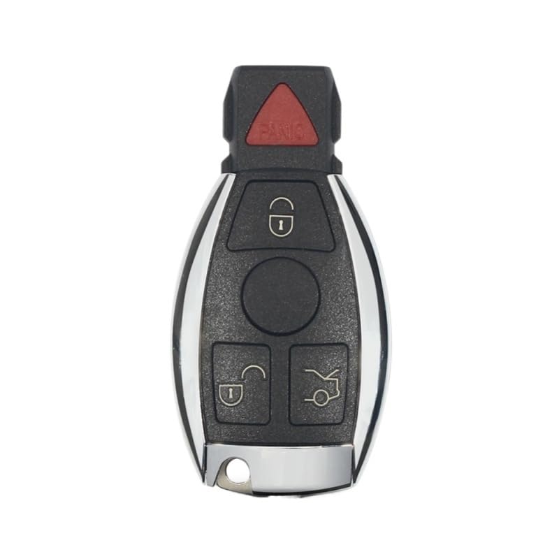 Suitable for for Mercedes Benz Year 2000+ Supports Original NEC and BGA 2/3/4 Buttons Keyless Entry Remote Car Key(2 Buttons)