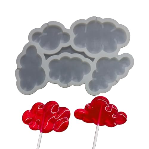 mostsom 2pcs/lot Cloud Shape Silicone Lollipop Mold Cake Decorating Supplies 3D Snack Tool Kitchen Tools Baking Tool (K_ Cloud)