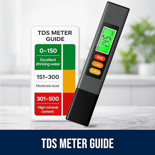 Image of Craft911 Water Tester for Drinking Water - TDS Meter (Professional - Gray)
