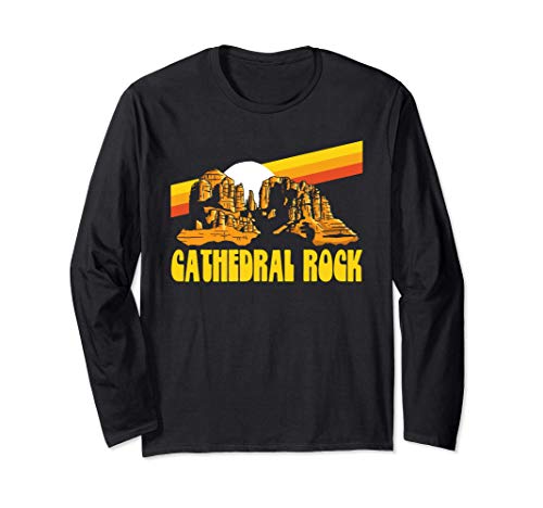 Sedona Arizona Vintage Cathedral Rock Long Sleeve T-Shirt