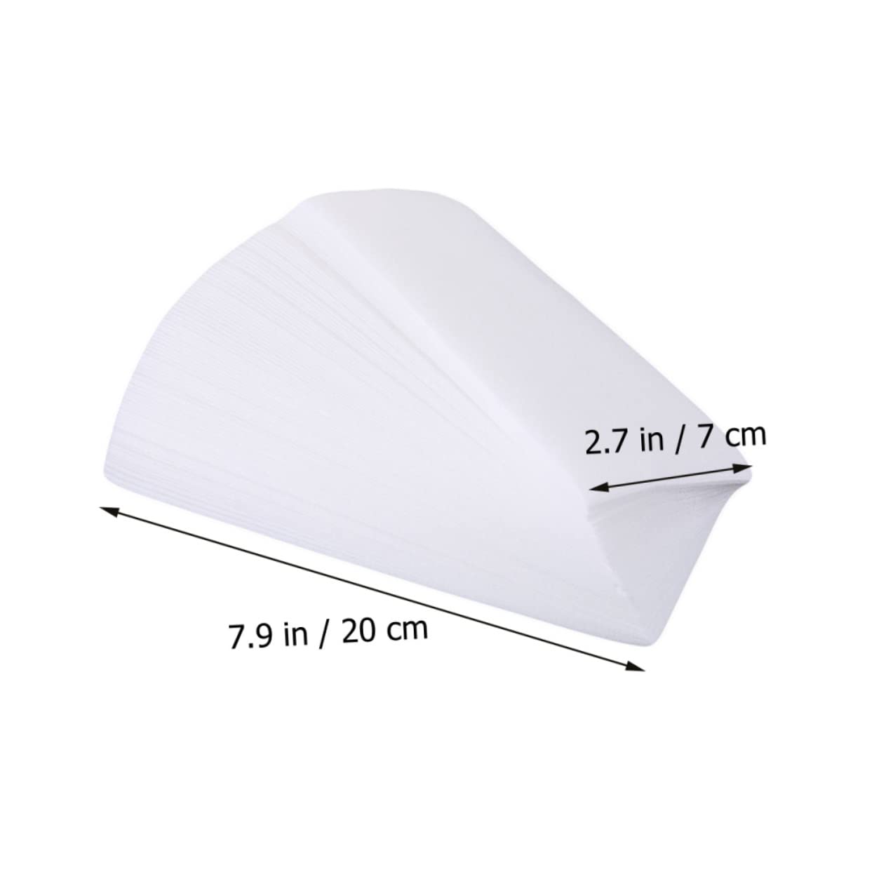 FOMIYES 200pcs Beeswax Hair Removal Paper Soft Strips for Sensitive Skin Face Waxing Eyebrow Facial Waxing Strips