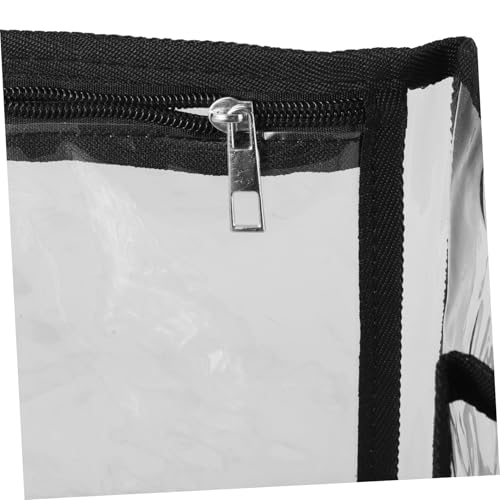 FRCOLOR Transparent Beach Bag Storage Tote for Travel Elegant Beach Carrying Bag with Handle Convenient Organizer for Outdoor Activities and Beach Essentials3