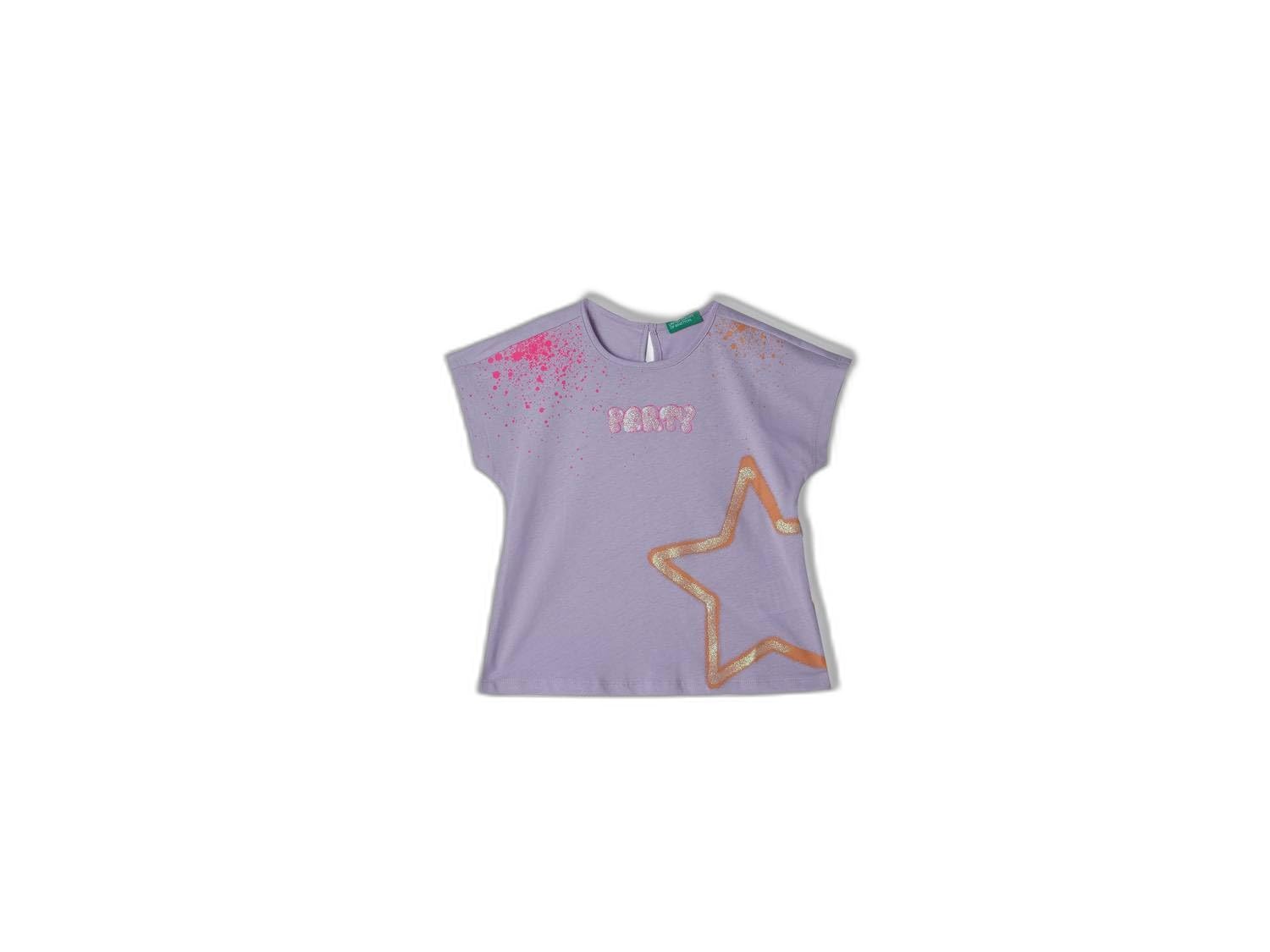 United Colors Of Benetton Girls Bianco T-Shirt 3I1xg10f9 Short Sleeve T-Shirt,