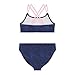 Juicy Couture Girls 4 Pack Two Piece Bikini Swimsuit Set, Kids Bathing Suit Swimwear Bikinis, Ombre, Size 12
