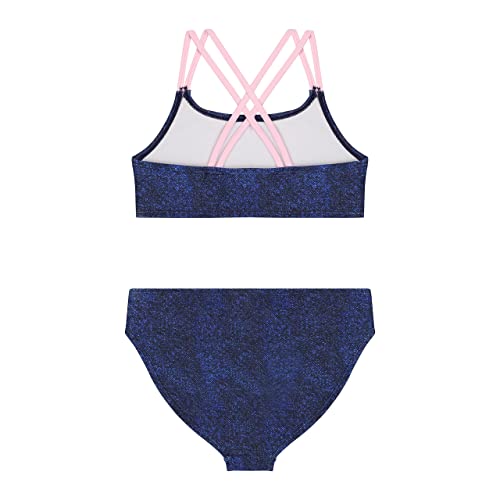 Juicy Couture Girls 4 Pack Two Piece Bikini Swimsuit Set, Kids Bathing Suit Swimwear Bikinis Tie Dye, Ombre, Metallic3