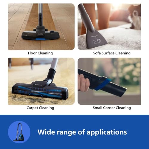 Philips PowerPro FC9352/01-Compact Bagless Vacuum Cleaner for home, 1900Watts for powerful suction, Compact and Lightweight, with PowerCyclone 5 Technology and MultiClean Nozzle, Cloth filter view 2