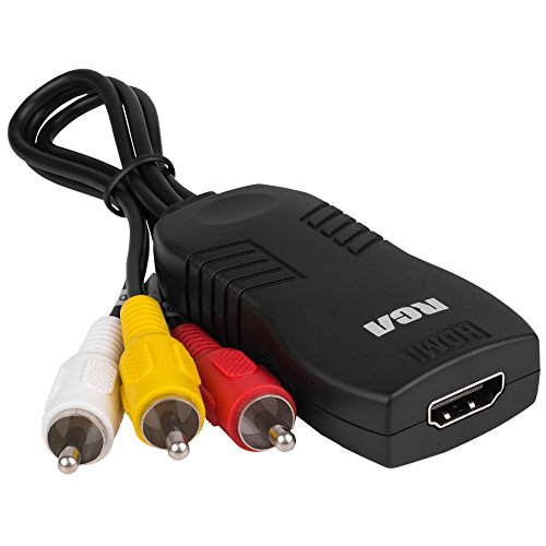 Adaptador HDMI a Video Compuesto con chip de conversión estable y audio 3