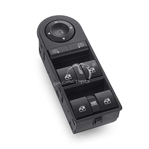 Preisvergleich Produktbild Dromedary 13228877 Fensterheberschalter Hauptfenster Steuerschalter Fensterheber Schalter Vorne Links Astra H L48 Zafira B A05 Van