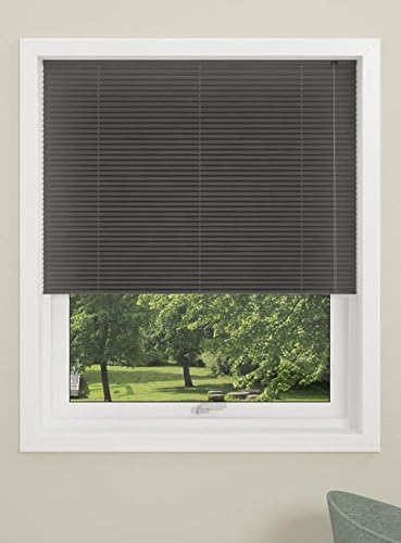 DEBEL Pleated Blind, London, Polyester, Grey, 60 x 130 cm