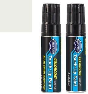 Half-Ounce Jar for Hyundai Azera Automotive Touch-up Paint - Porcelain White Tricoat WHC - Value Package