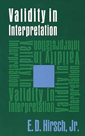 Validity Interpretation D Hirsch