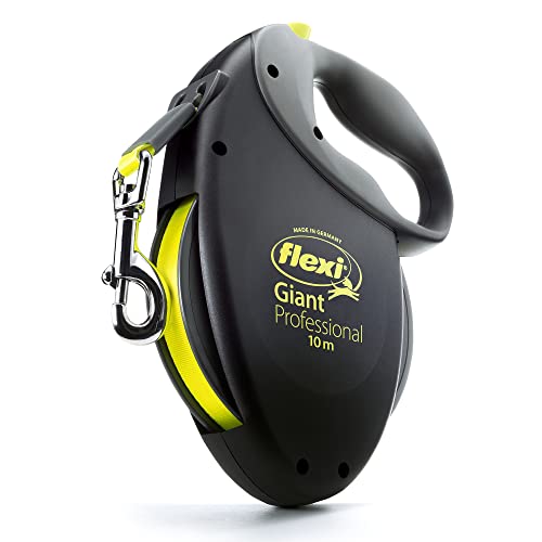 flexi Giant Professional Sangle pour Chien Noir/Neon 10 m Taille